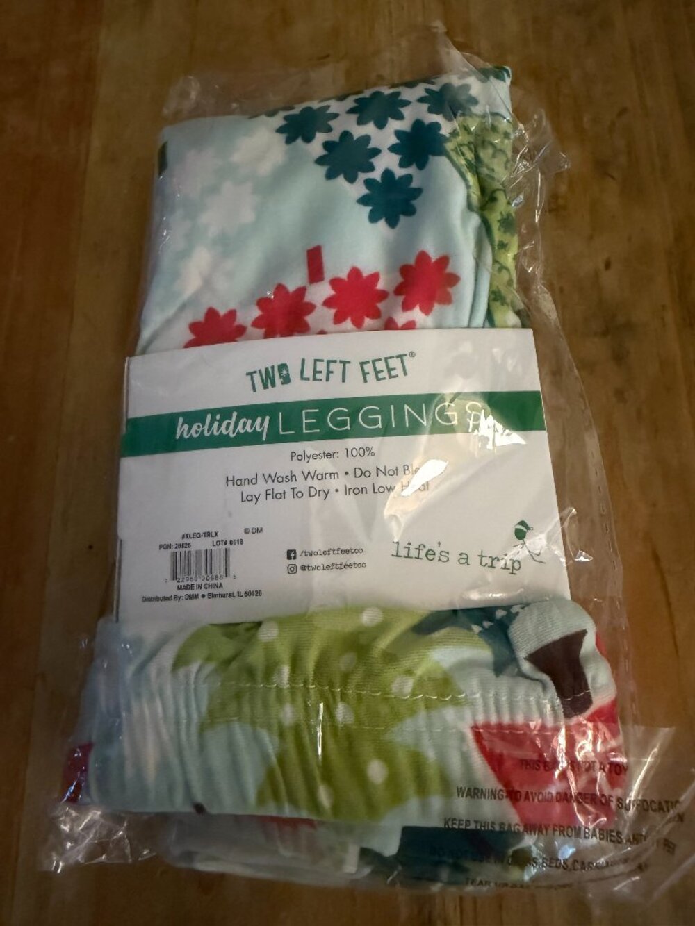 Two Left Feet Christmas Leggings W L-XL